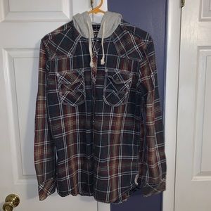 Hooded flannel